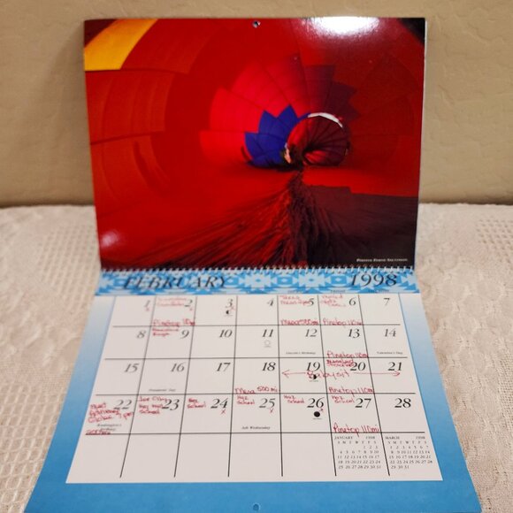1998 Kodak Albuquerque International Balloon Fiesta Calendar Heavy Duty 9" x 12" - Picture 5 of 15